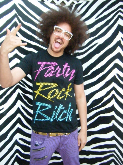 LMFAO originating from Hollywood consists of DJ rapper Redfoo and Sky Blu